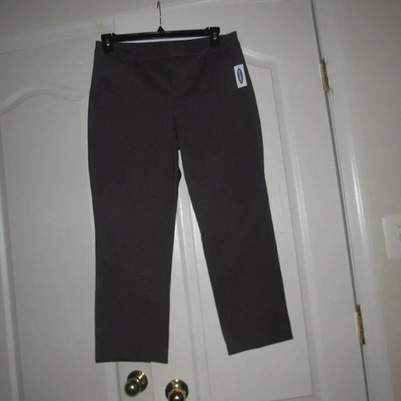 Old Navy Pants - OLD NAVY Pixie High Rise Secret Slim Pockets Brown Pants Size 12 Petite